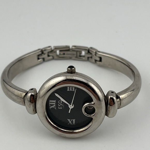 ESQ Swiss‎ Watch Women 25mm Case 6" Silver Band 100536A- New Battery - Picture 4 of 8